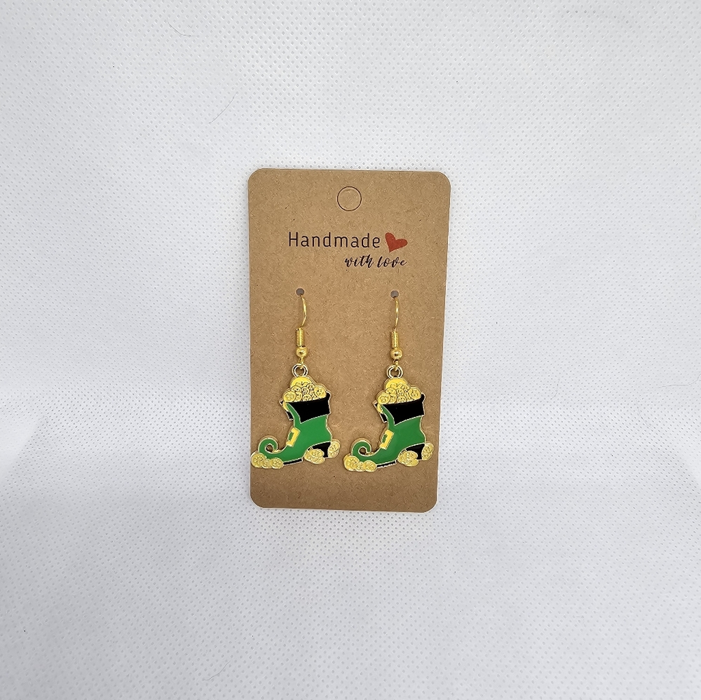 St Patrick's Day earrings